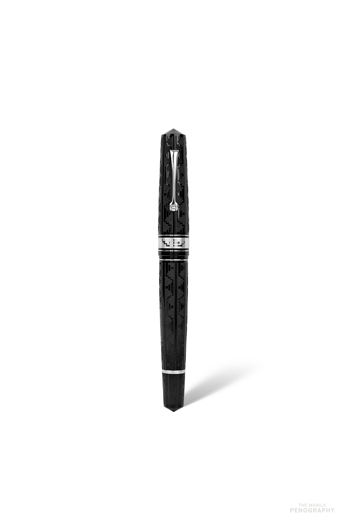Leonardo Momento Zero Grande Art Deco Deep Black (Platinum Trims)