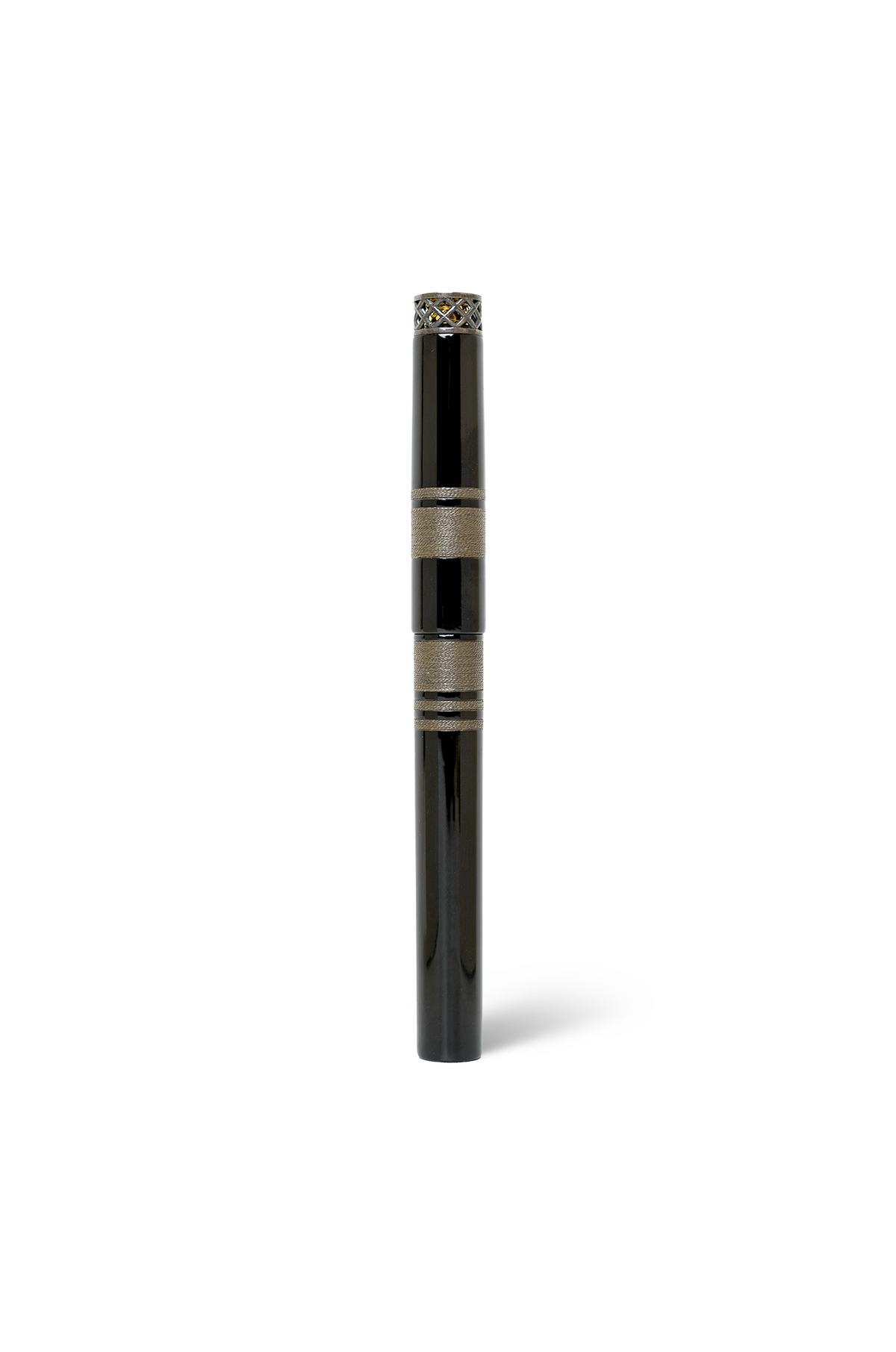 Nakaya 20th Anniversary Kuro-roiro with Silver Strings Rolled Model