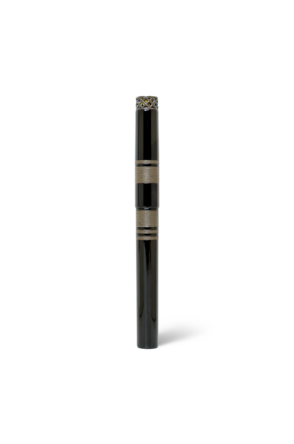 Nakaya 20th Anniversary Kuro-roiro with Silver Strings Rolled Model
