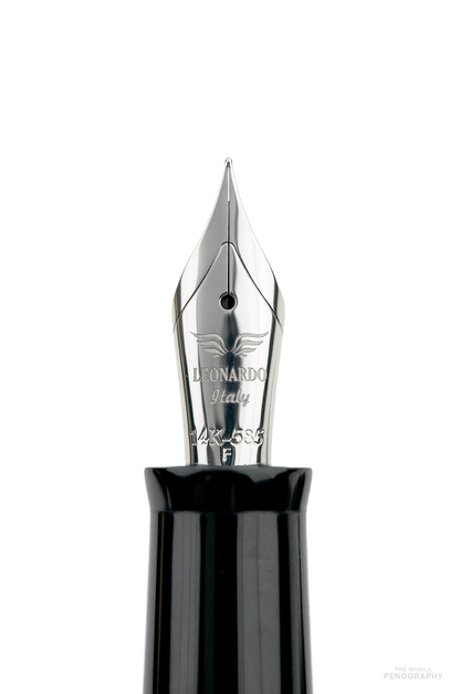 Leonardo Momento Zero Grande Art Deco Deep Black (Platinum Trims)