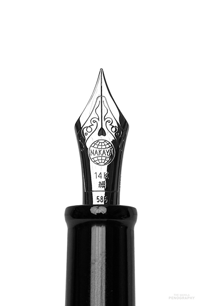 Nakaya 20th Anniversary Kuro-roiro with Silver Strings Rolled Model