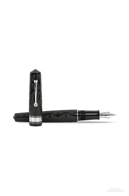 Leonardo Momento Zero Grande Art Deco Deep Black (Platinum Trims)