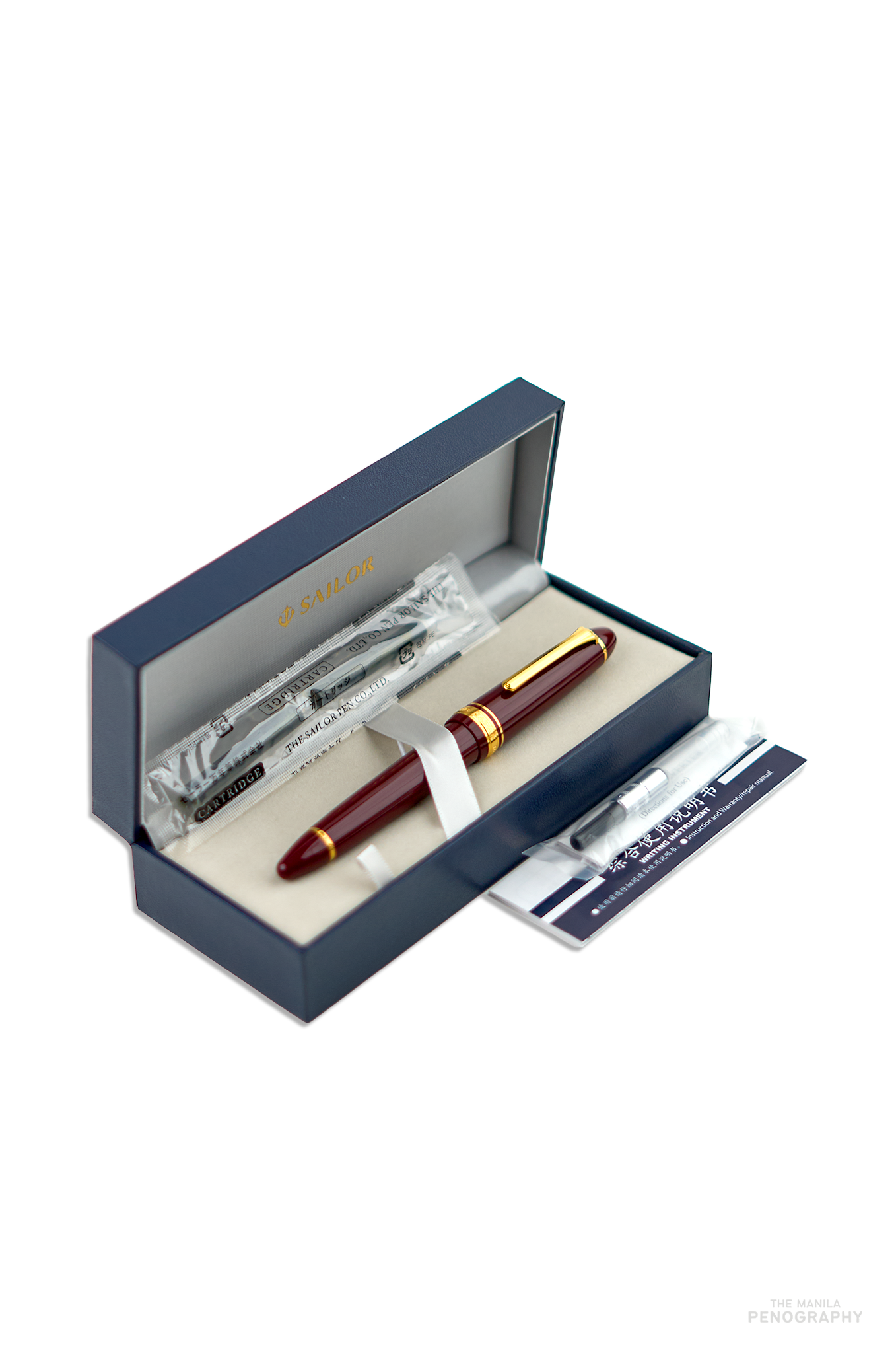 Sailor 1911L Burgundy Gold Trim