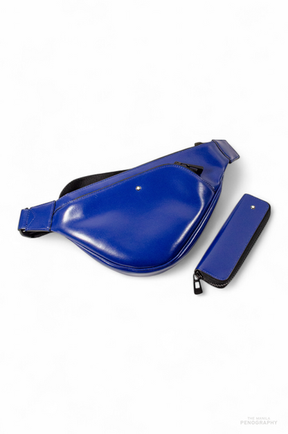 Montblanc Extreme 2.0 Blue Glossy Leather Chest Bag
