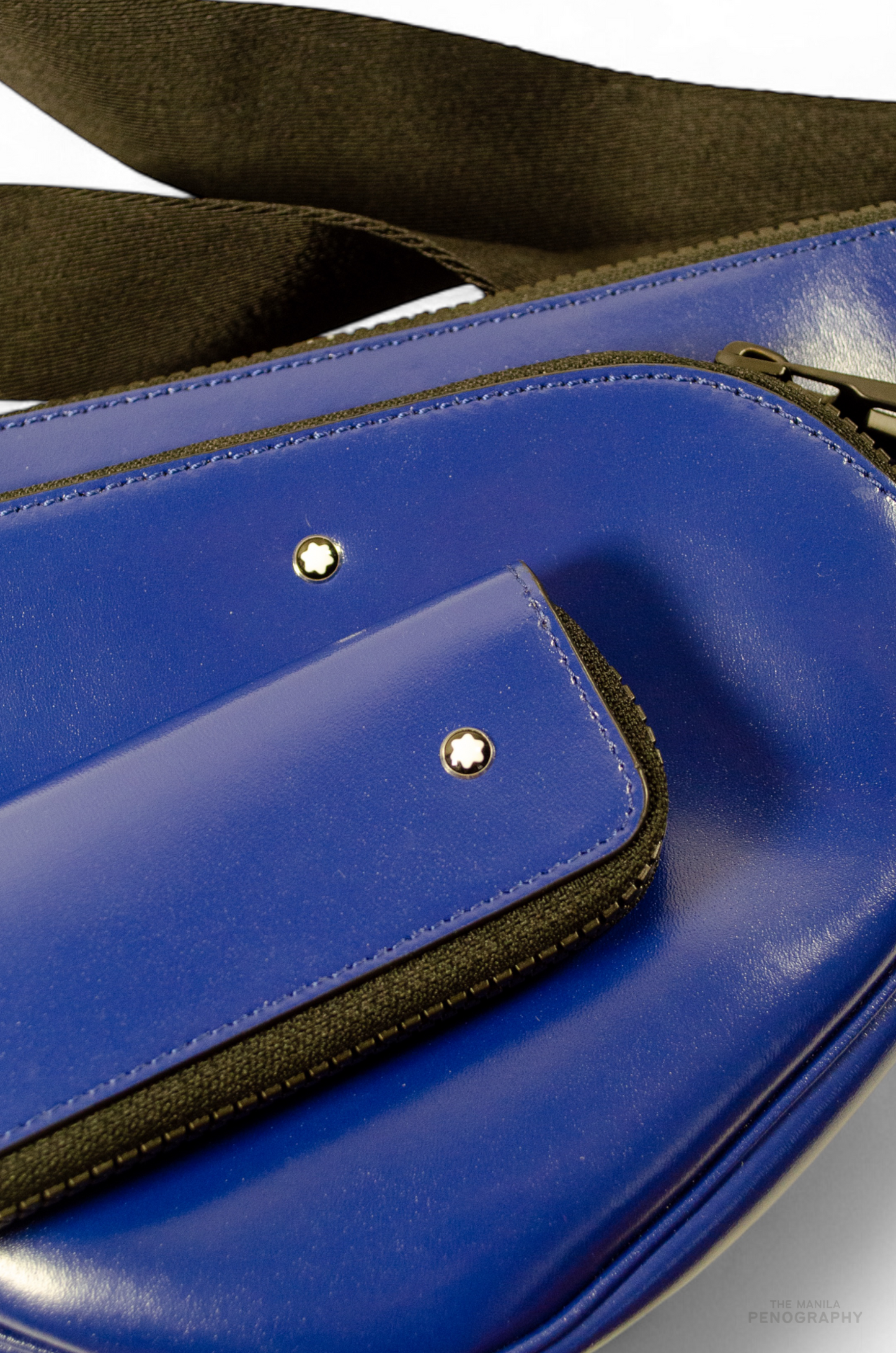 Montblanc Extreme 2.0 Blue Glossy Leather Chest Bag